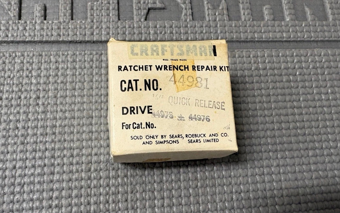 NOS Sears Craftsman 44981 1/2” Dr Ratchet Repair Kit 44975 44976