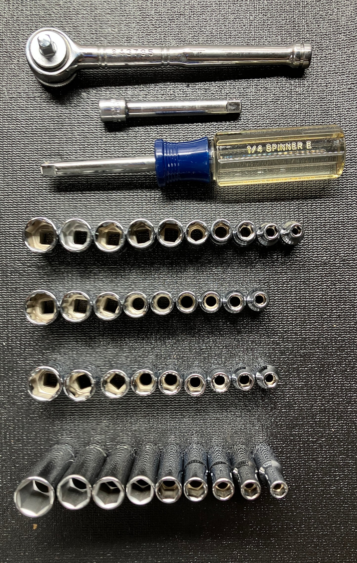 Vintage Craftsman 97pc Socket Set EE 1/4”3/8” 1/2” Ratchets 6pt 8pt 12pt Sockets