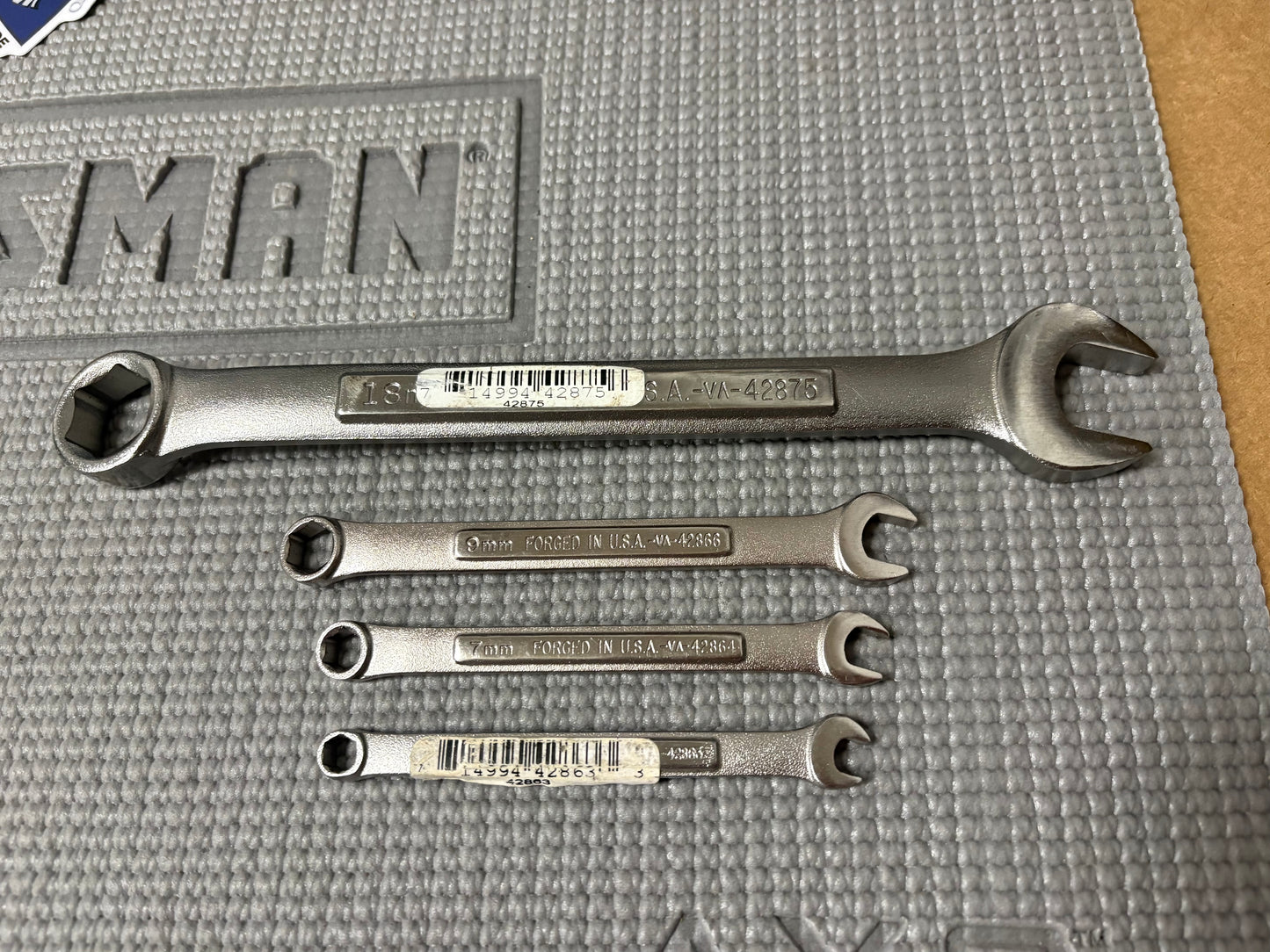 Sears Craftsman Metric 6 Point Wrench Bundle USA