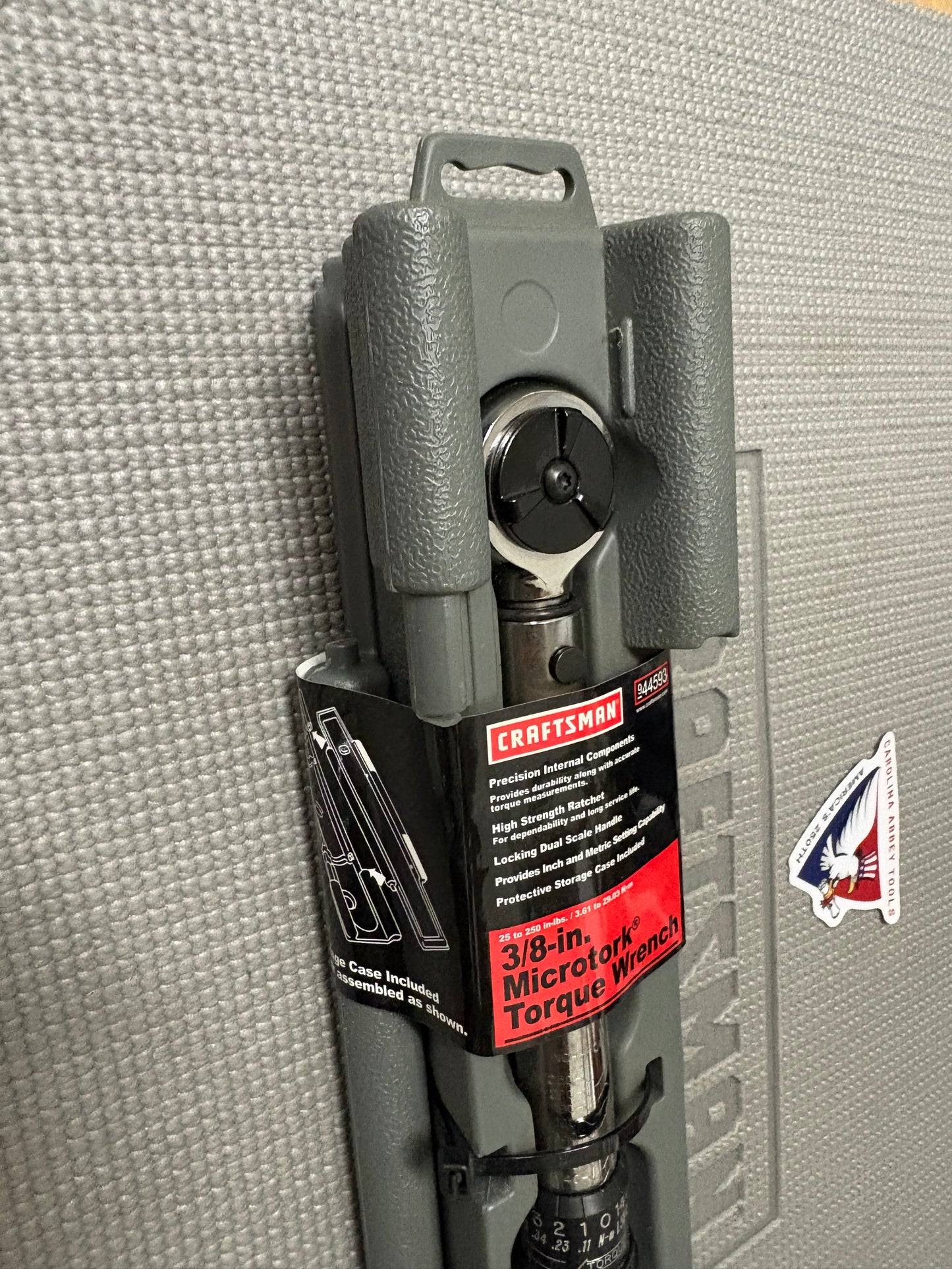 NOS Sears Craftsman USA Microtork Torque Wrench 3/8” Drive w/ Case 44593