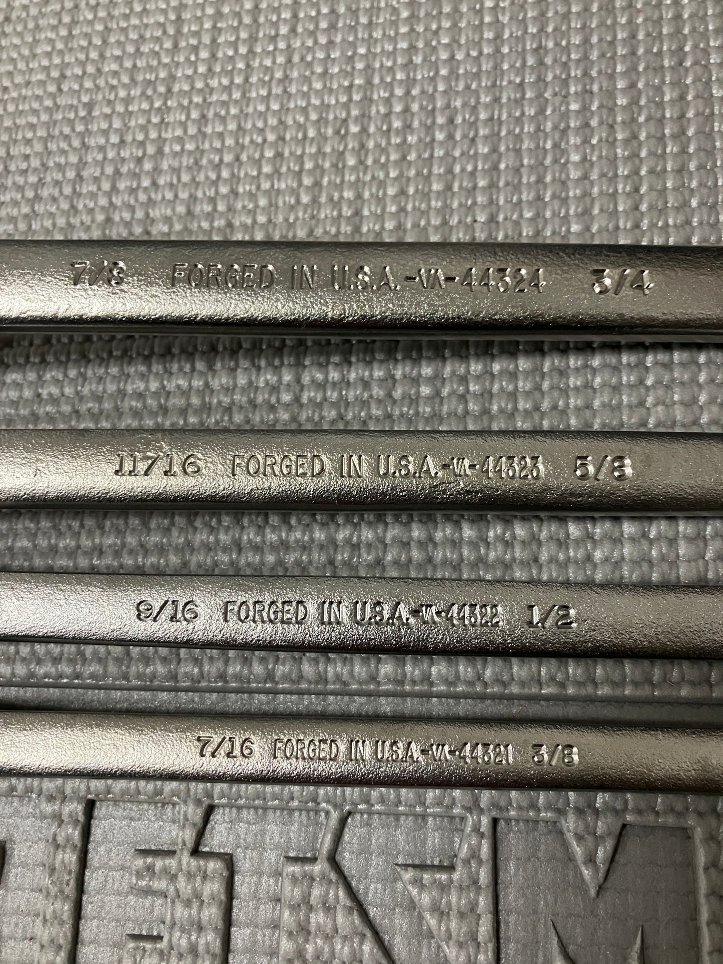 NOS Vintage Craftsman 7pc Satin Deep Offset Box End Wrench Set 44328 -VA- USA