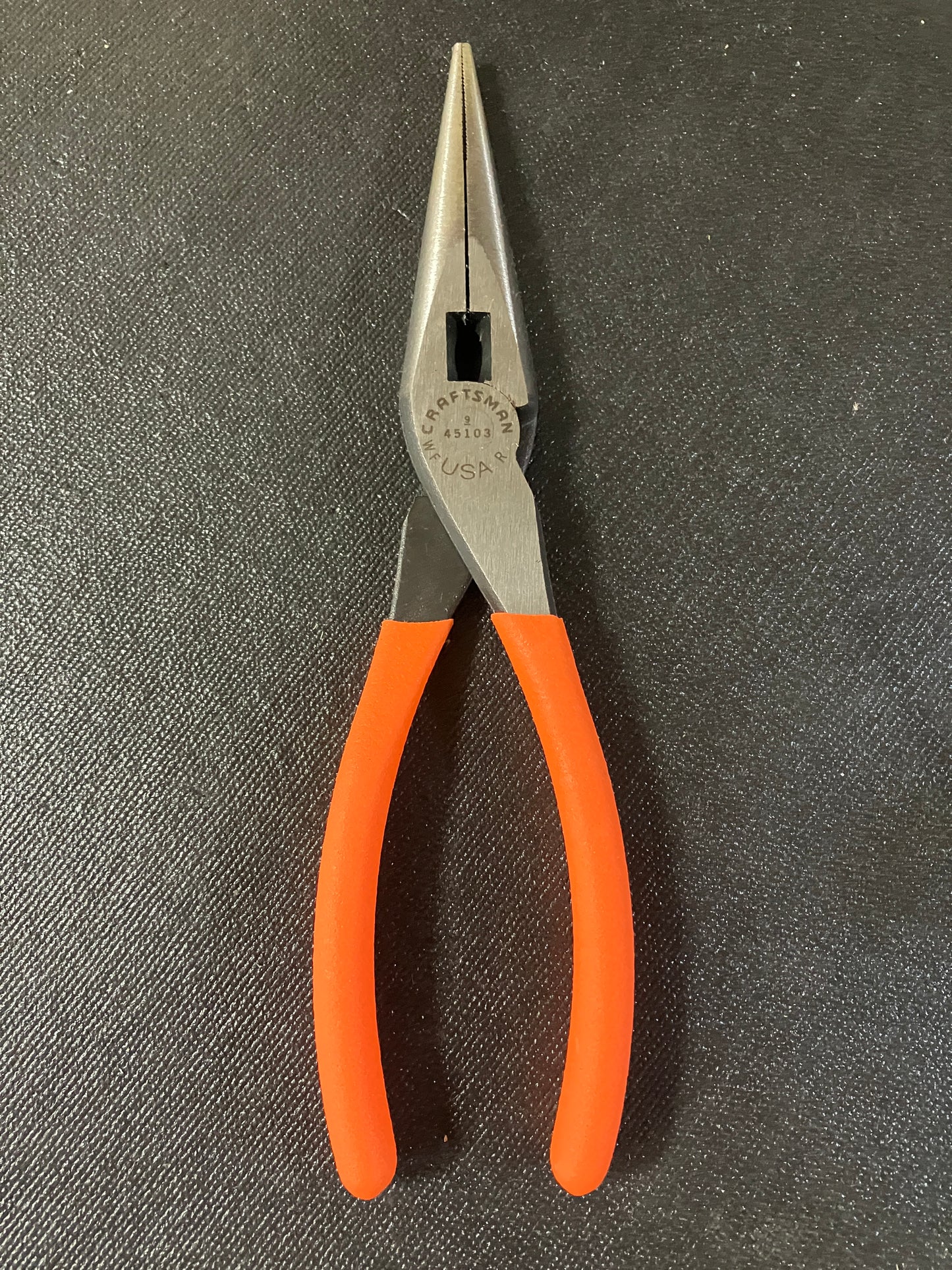 NOS Vintage Craftsman 5pc Orange Hi Viz Plier Set 45316 WF USA