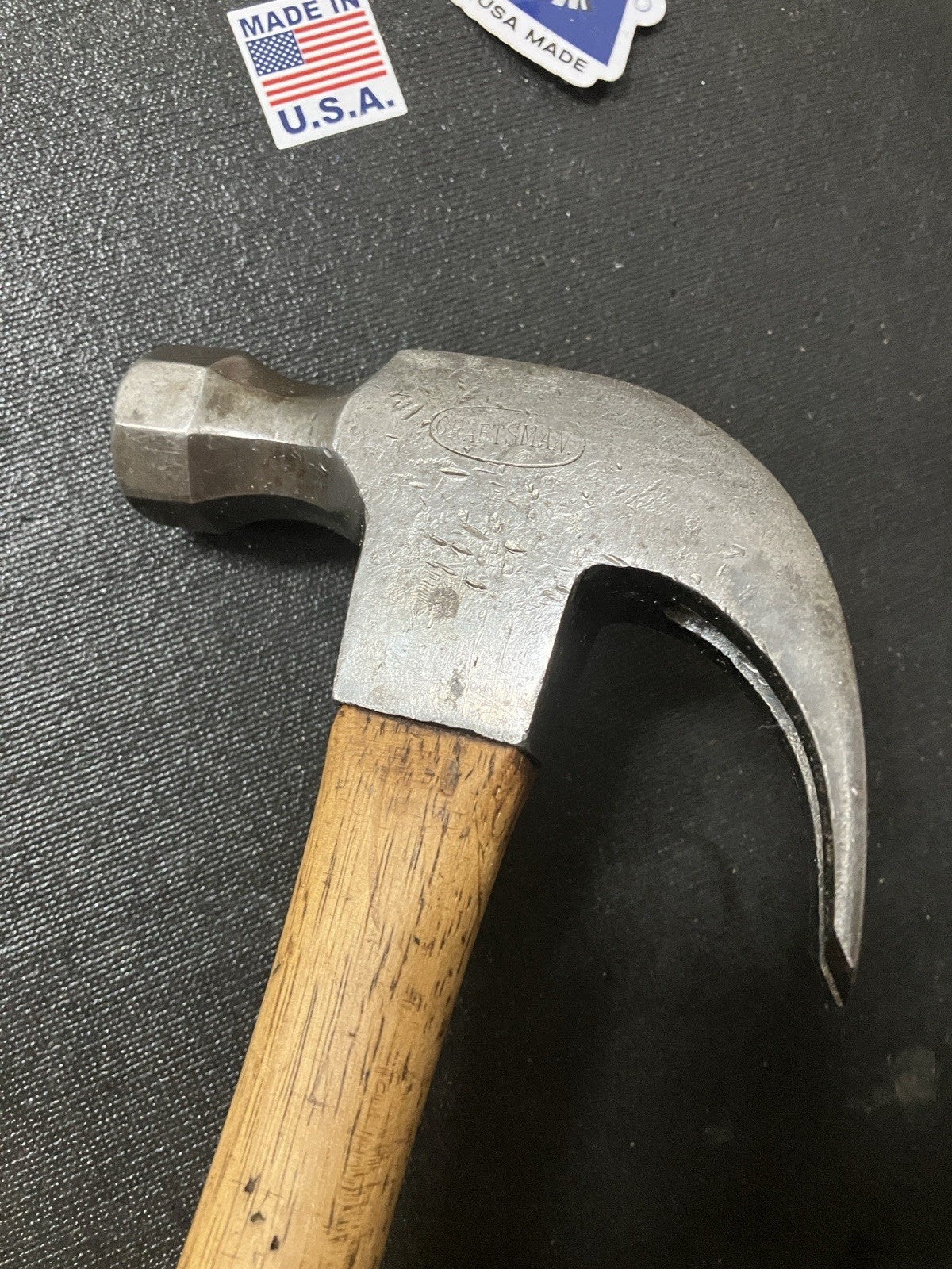 1920’s Vintage Craftsman Sing Song (Wavy) Logo Claw Hammer USA Made Rare Find!