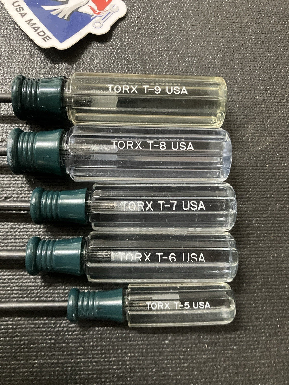 Craftsman 5 Pc Green Mini Precision Torx Screwdriver Set 41105 USA Pratt-Read