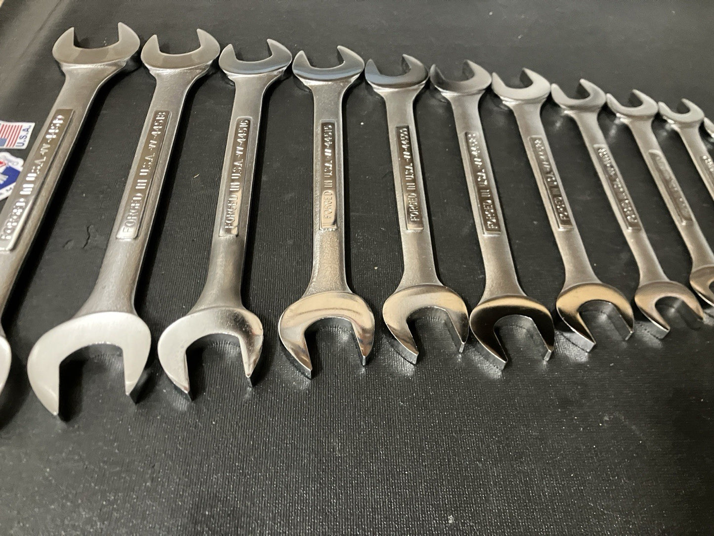 Vintage Craftsman 14pc 6-32mm Double Open End Wrench Set 43090 -VV- USA