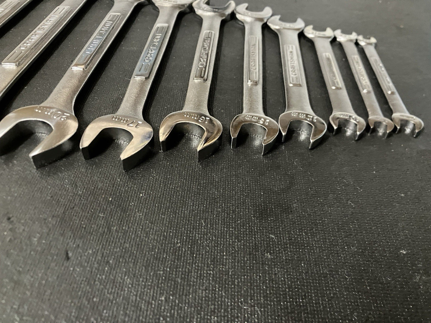 Vintage Craftsman 14pc 6-32mm Double Open End Wrench Set 43090 -VV- USA
