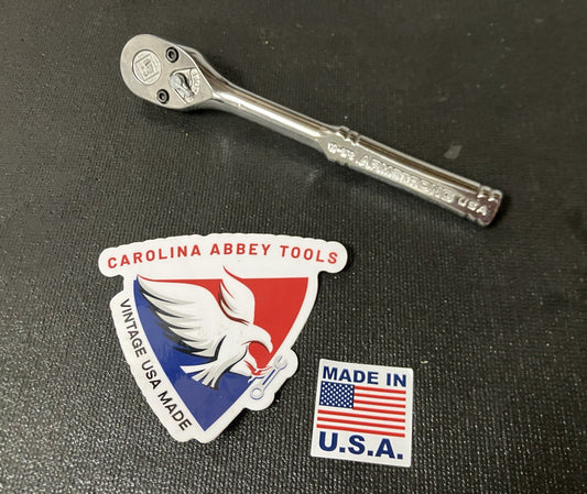 NOS Vintage Armstrong Tools 1/4" Drive Ratchet 10-972 USA Brand New