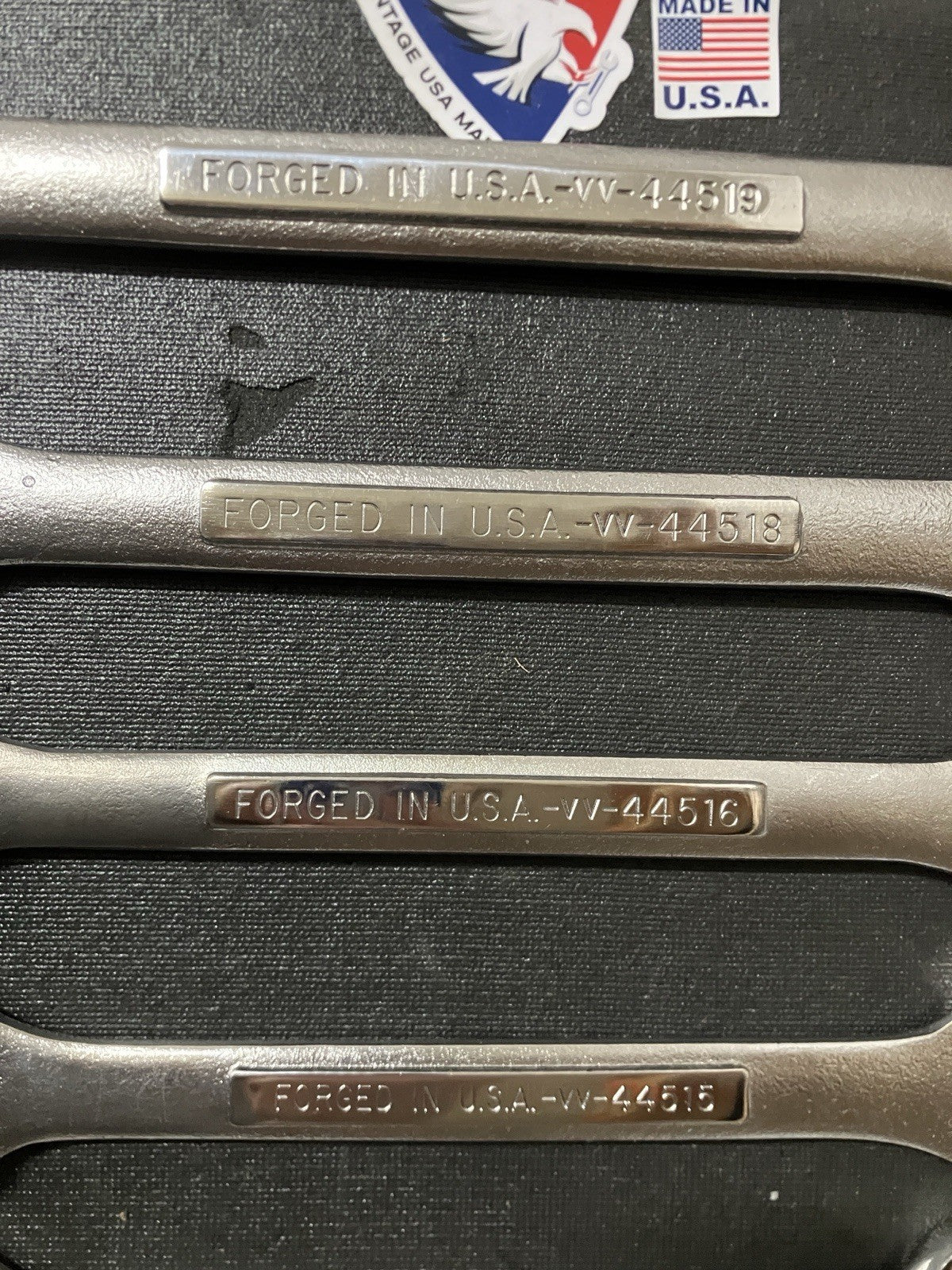Vintage Craftsman 14pc 6-32mm Double Open End Wrench Set 43090 -VV- USA