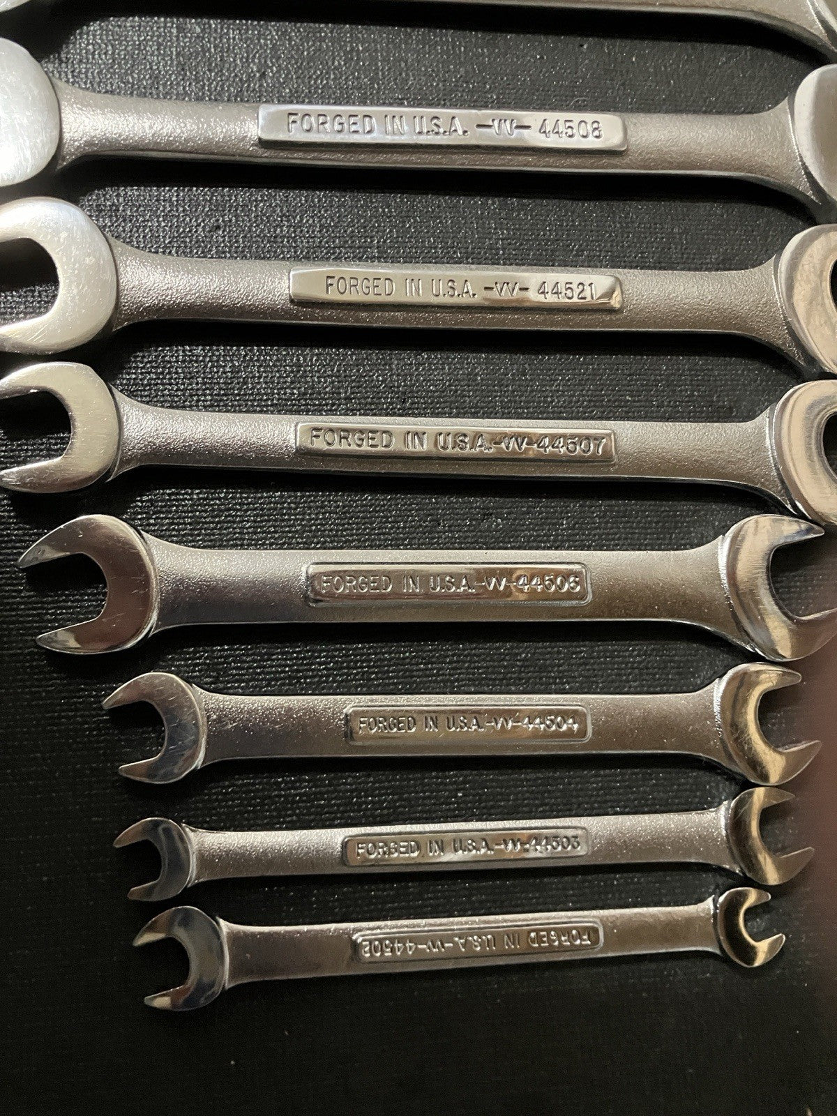 Vintage Craftsman 14pc 6-32mm Double Open End Wrench Set 43090 -VV- USA