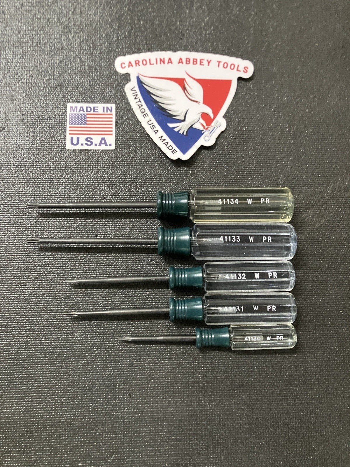 Craftsman 5 Pc Green Mini Precision Torx Screwdriver Set 41105 USA Pratt-Read