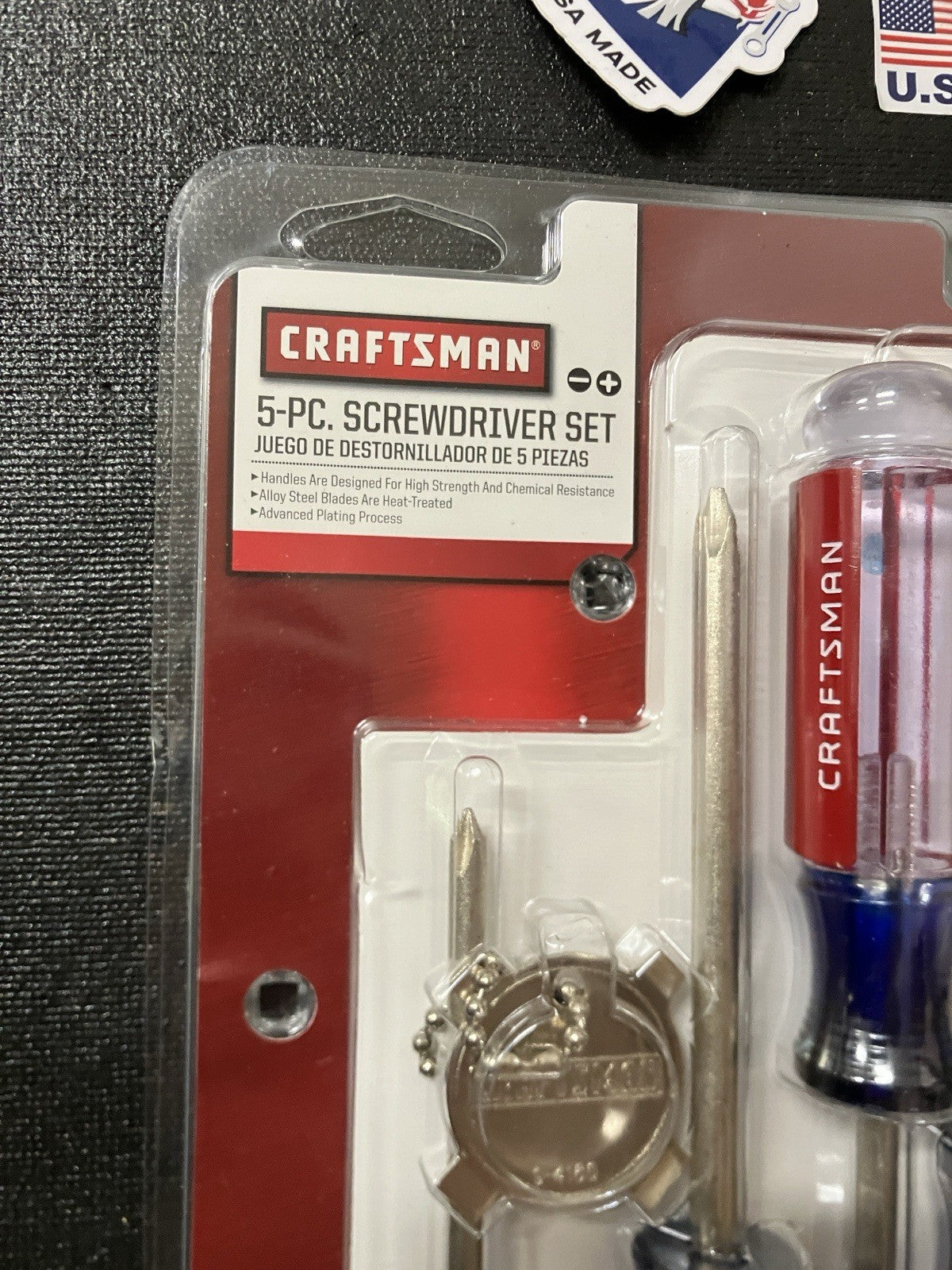 NOS Vintage Sears Craftsman 5pc Phillips Flat Screwdriver Set 41809 USA New!