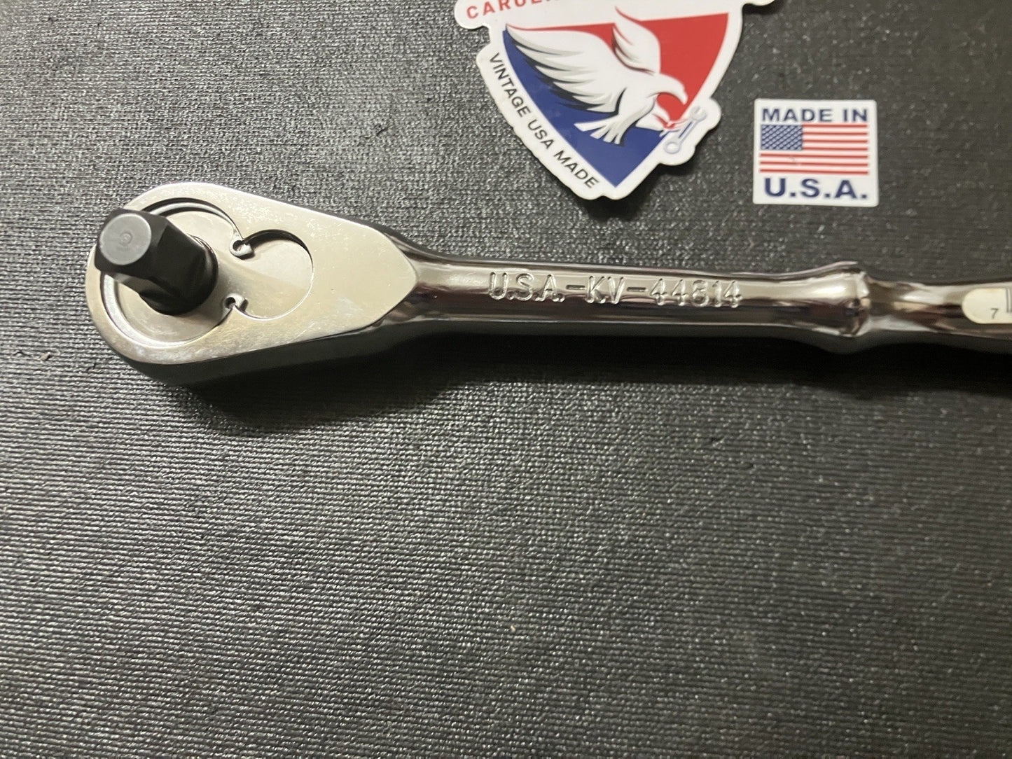 NOS Sears Craftsman 44814 1/2” Professional Ratchet Full Polish Stickered KV USA