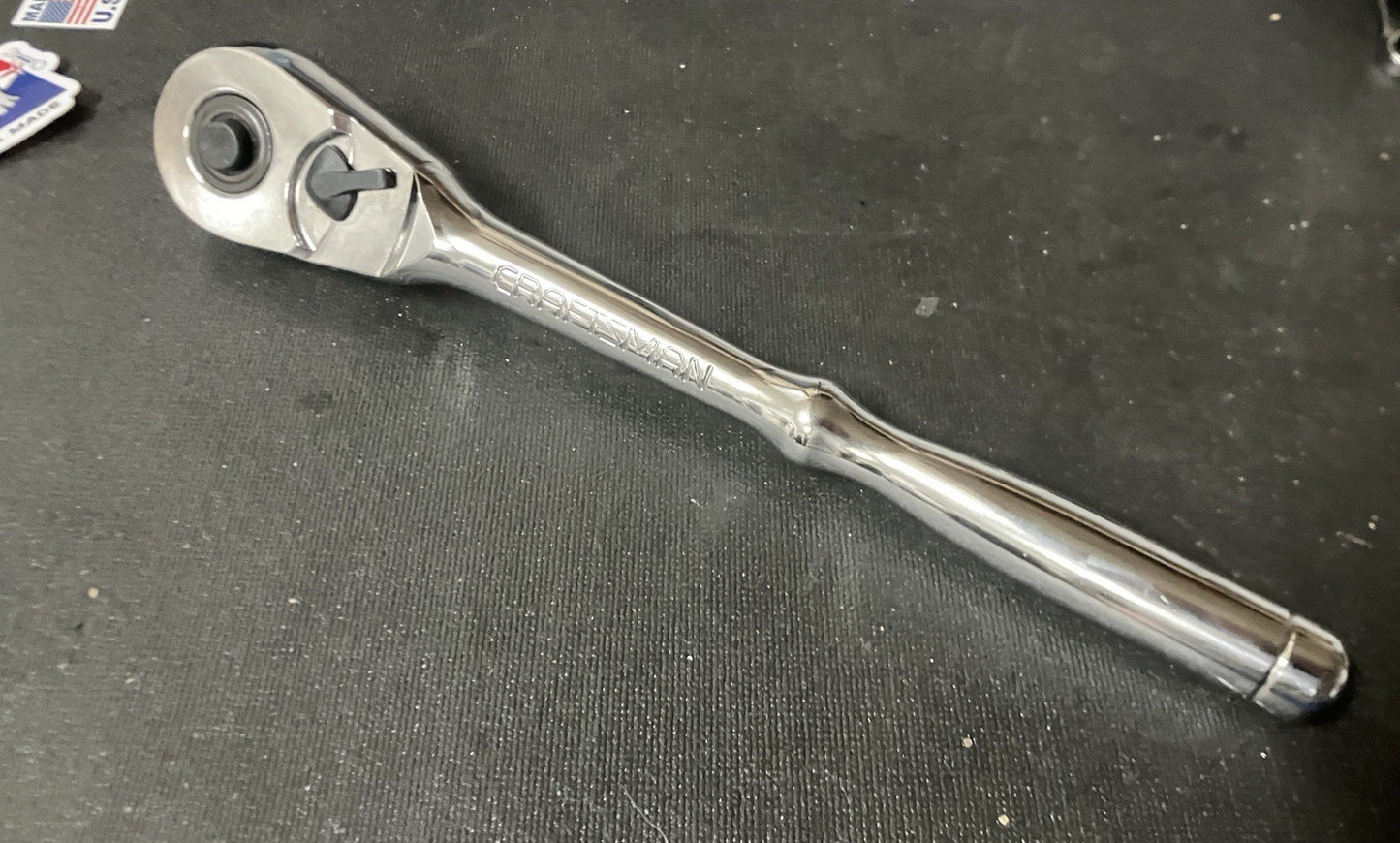 NOS Sears Craftsman 44814 1/2” Professional Ratchet Full Polish Stickered KV USA