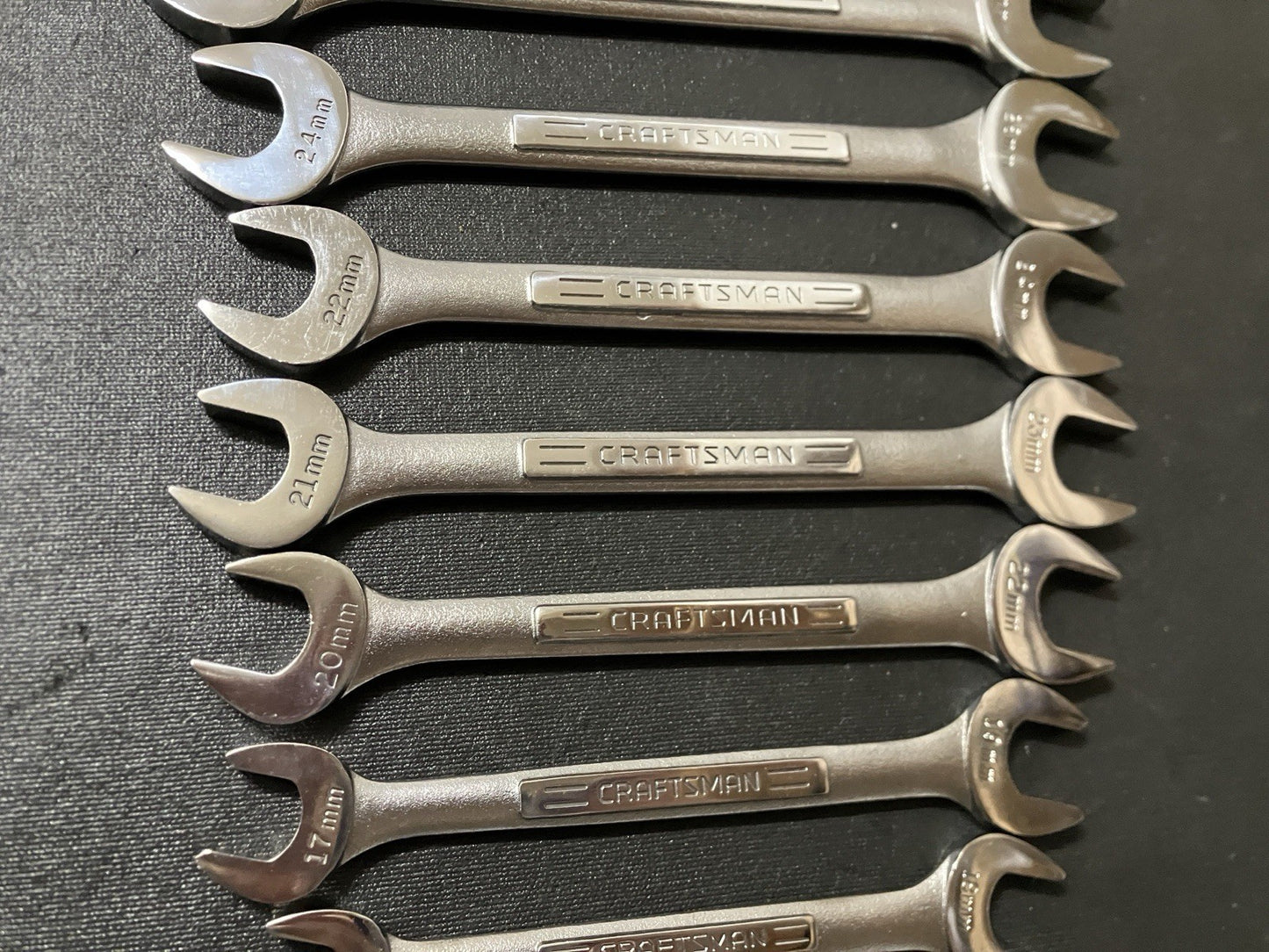 Vintage Craftsman 14pc 6-32mm Double Open End Wrench Set 43090 -VV- USA