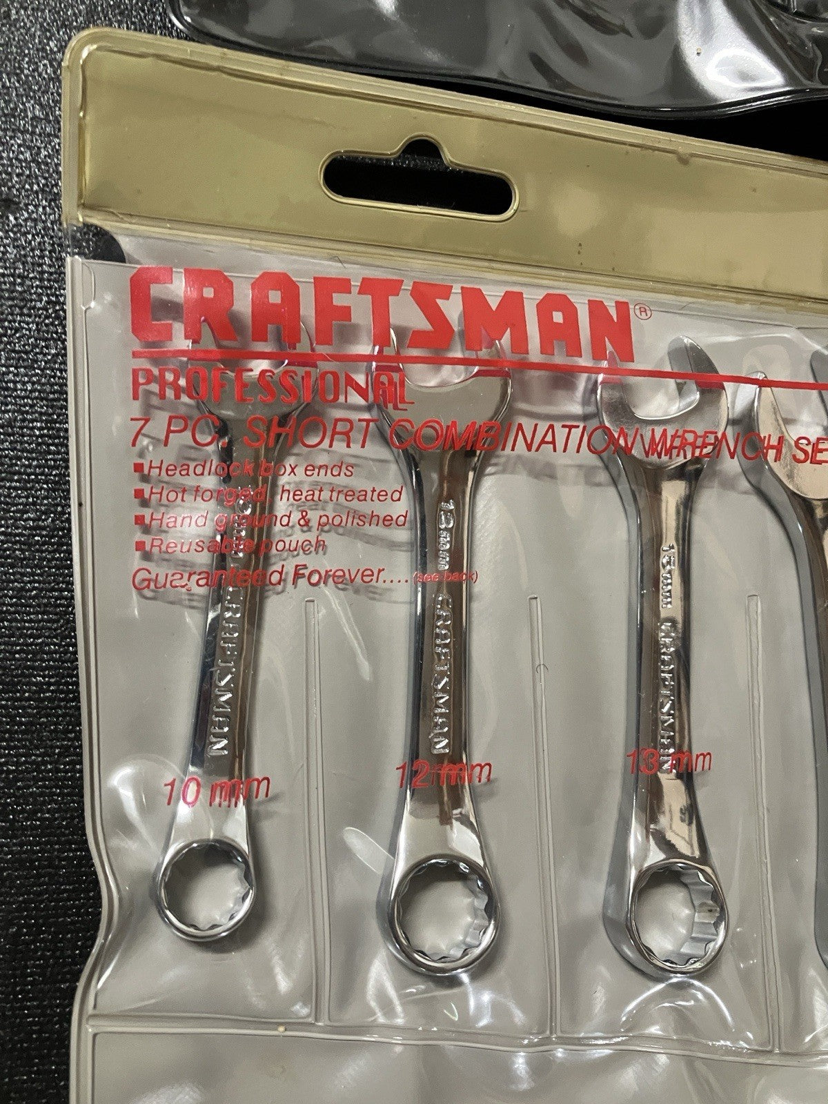 NOS Vintage Sears Craftsman SAE & Metric Stubby Combo Wrench Set 44101 44111 USA