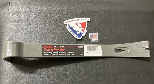 NOS Vintage Sears Craftsman Pull N Pry Bar 6591 USA Rare Brand New Condition