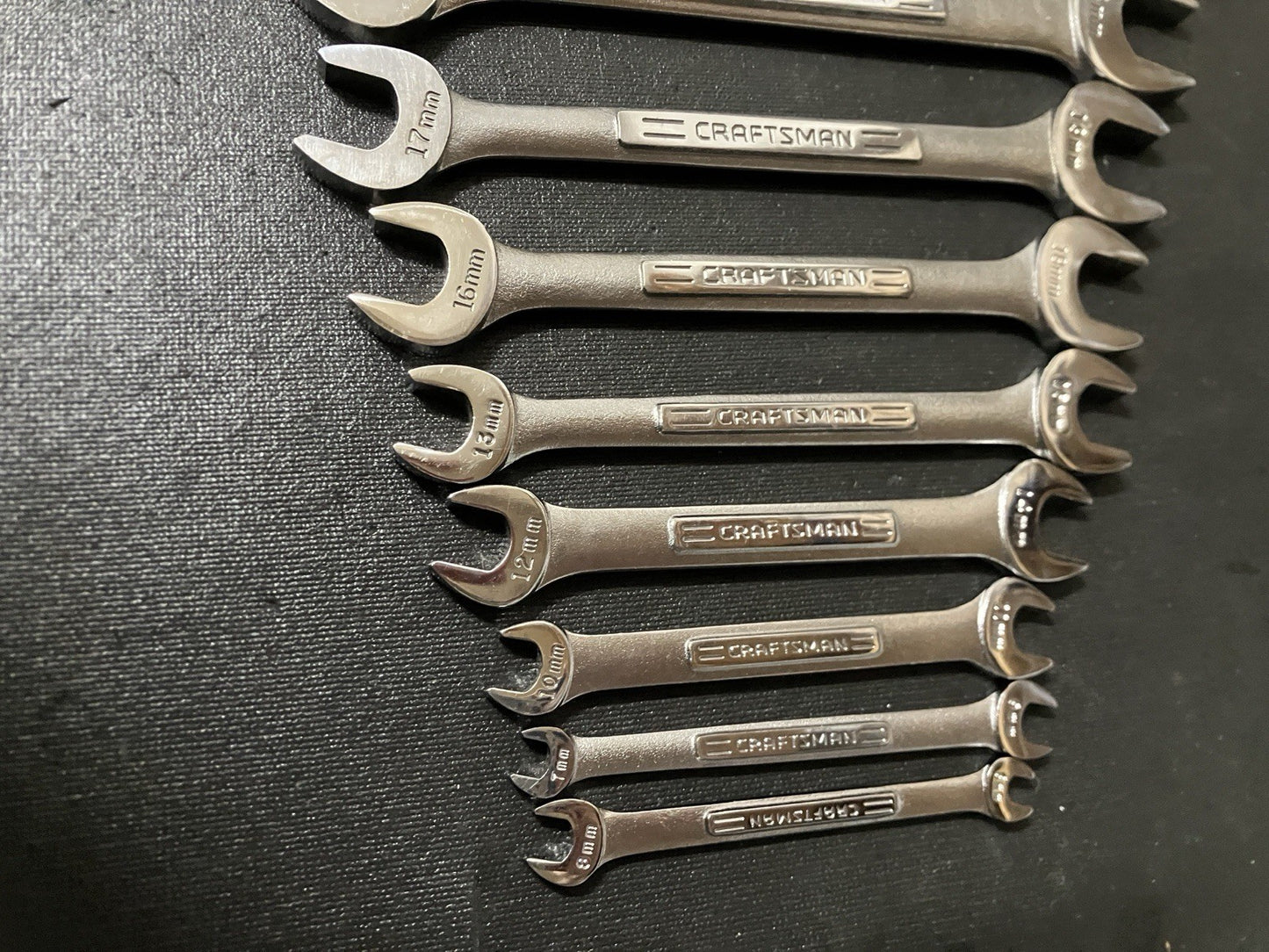 Vintage Craftsman 14pc 6-32mm Double Open End Wrench Set 43090 -VV- USA