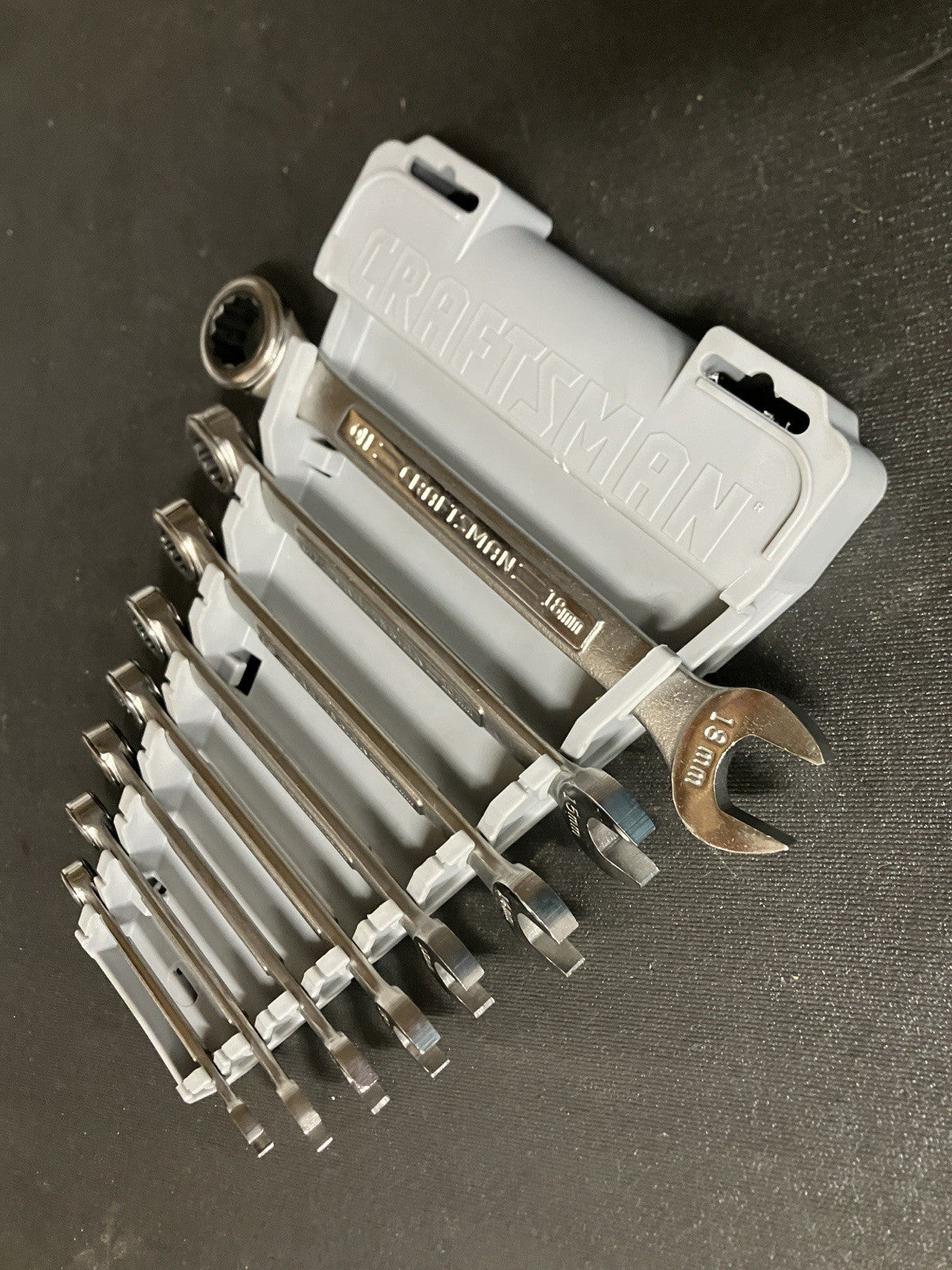 Sears Craftsman USA 8pc Metric Combination Ratcheting Wrench Set 42445  8-18 MM