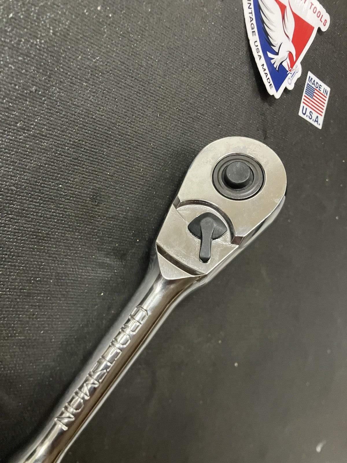 NOS Sears Craftsman 44814 1/2” Professional Ratchet Full Polish Stickered KV USA