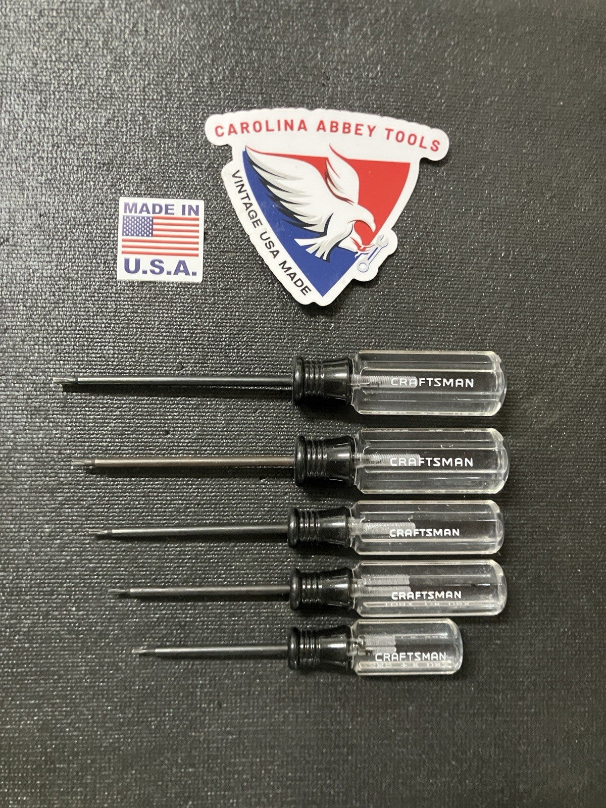 Craftsman 5 Pc Mini Precision Torx Screwdriver Set 41105 USA Western Forge