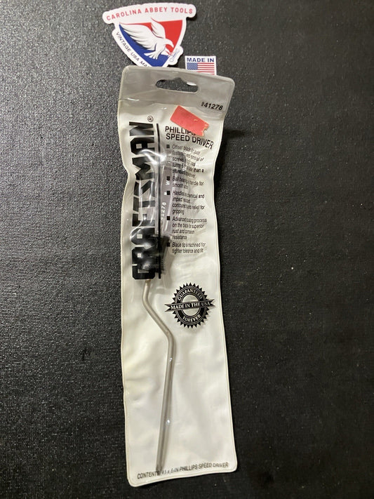 NOS Vintage Sears Craftsman Phillips Speed Driver #1x6” 41278 USA Brand New