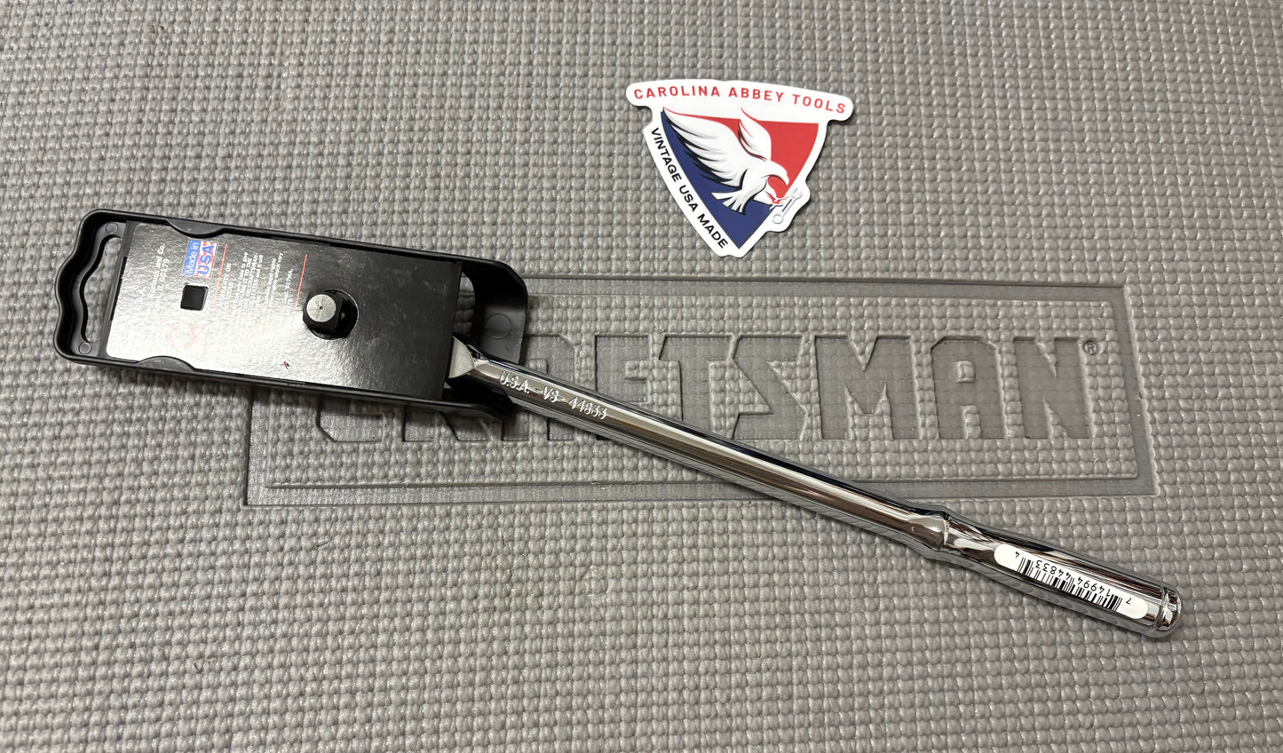 NOS Sears Craftsman Professional 3/8” Drive Full Polish Ratchet 44833 VS USA