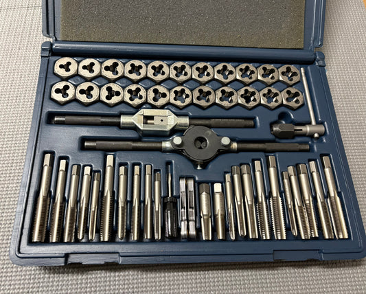 NOS Sears Craftsman 50 Piece Tap & Die Set Combination Standard/Metric 52381 USA