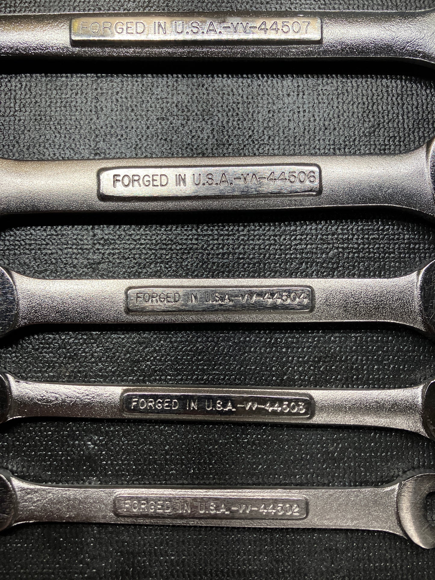 Vintage Craftsman 7pc Metric Double Open End Wrench Set 6-19mm USA