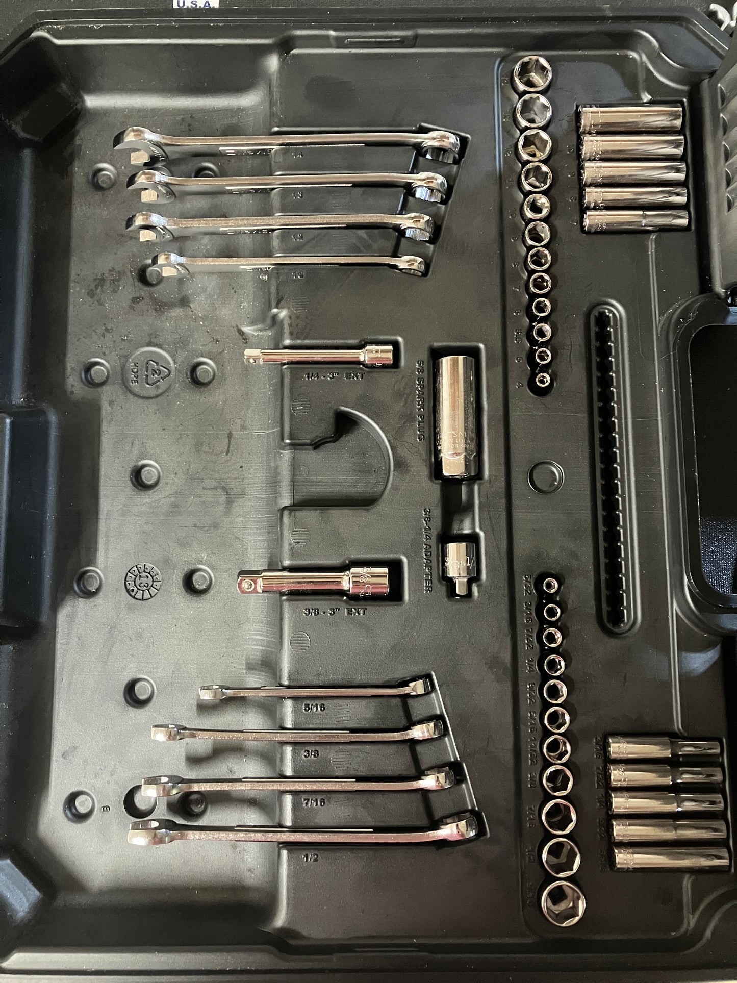 Craftsman 150pc Mechanics Tool Set w/ 6 Point Wrenches 38845 USA Made