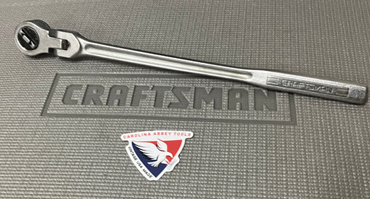 Vintage Sears Craftsman 1/2” Drive RHFT Flex Head Ratchet 44973 USA -V- Series