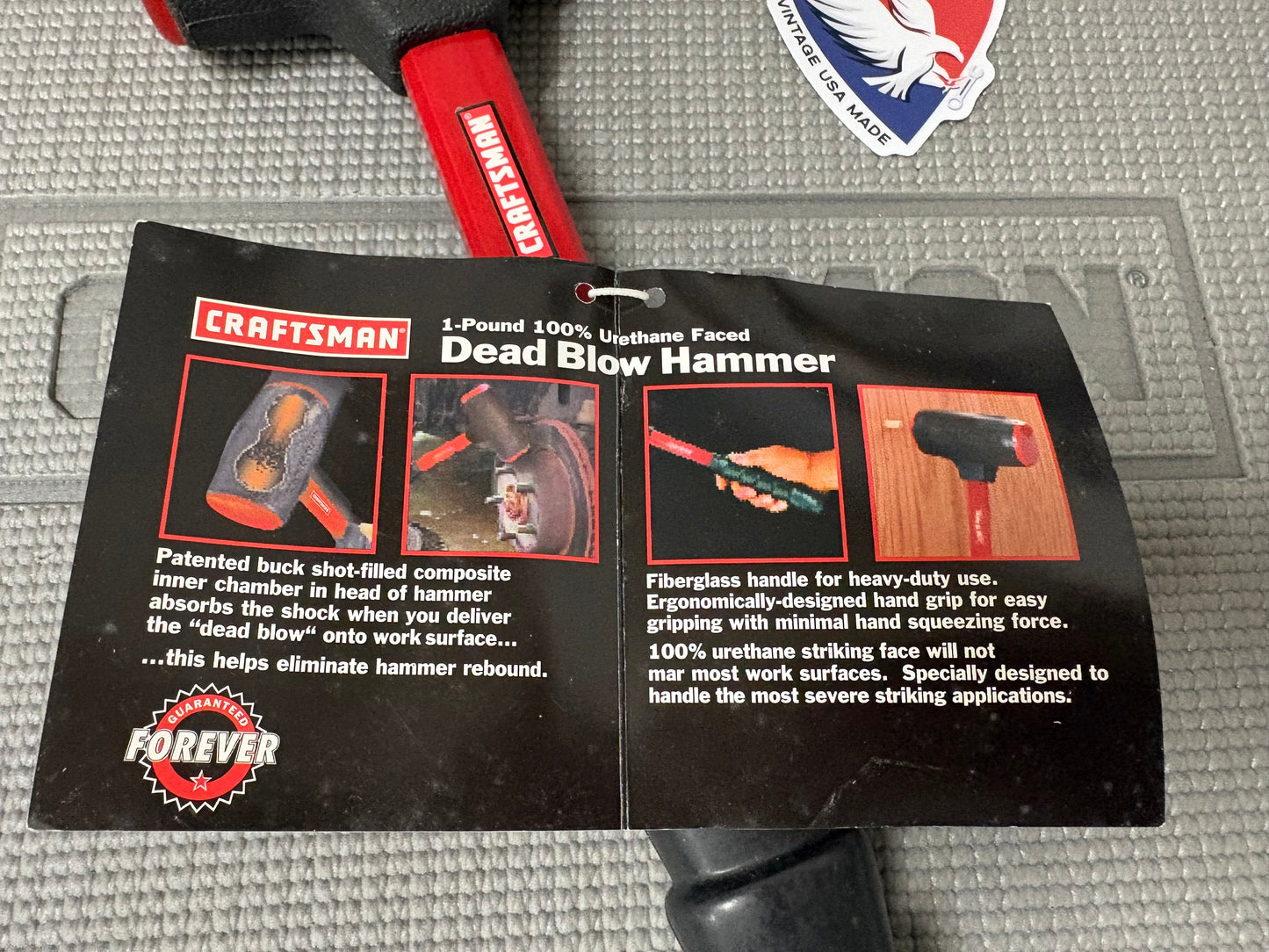 NOS Sears Craftsman 1Lb Dead Blow Hammer 38359 Made in USA