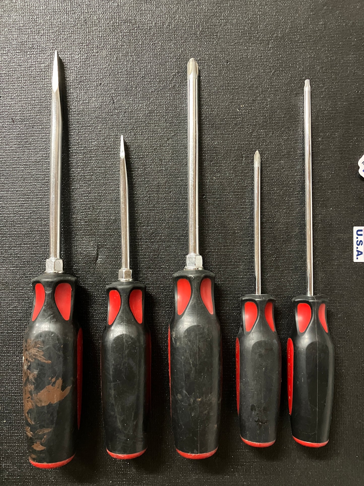 Vintage Craftsman Professional 5pc Screwdriver Bundle WF USA