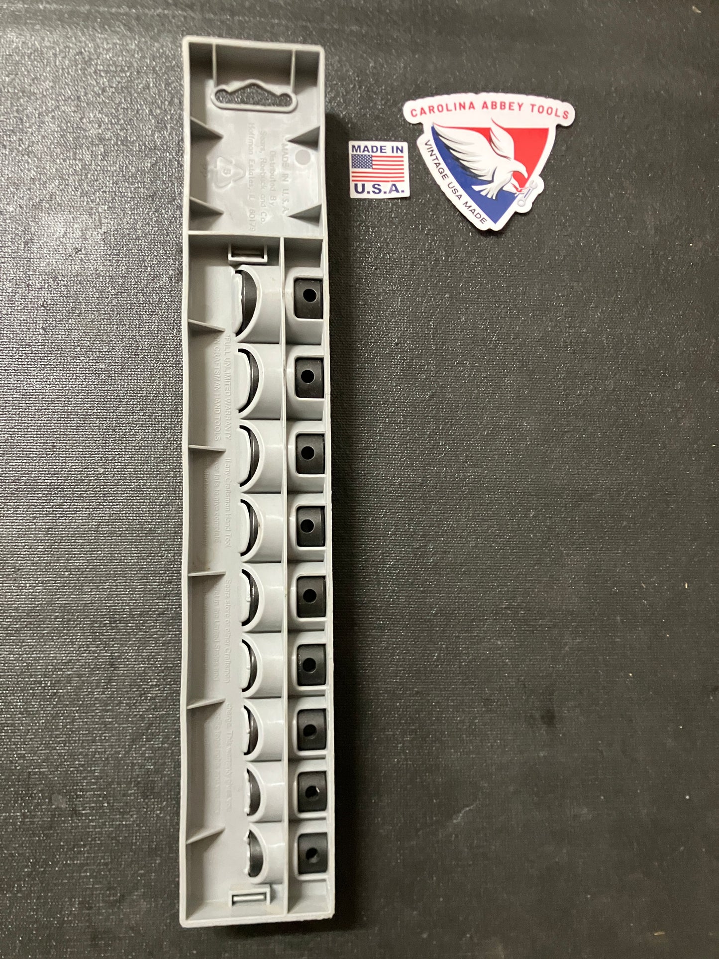 NOS Vintage Craftsman 9pc 3/8” Drive 10-19mm Easy Read Impact Sockets 15581 USA