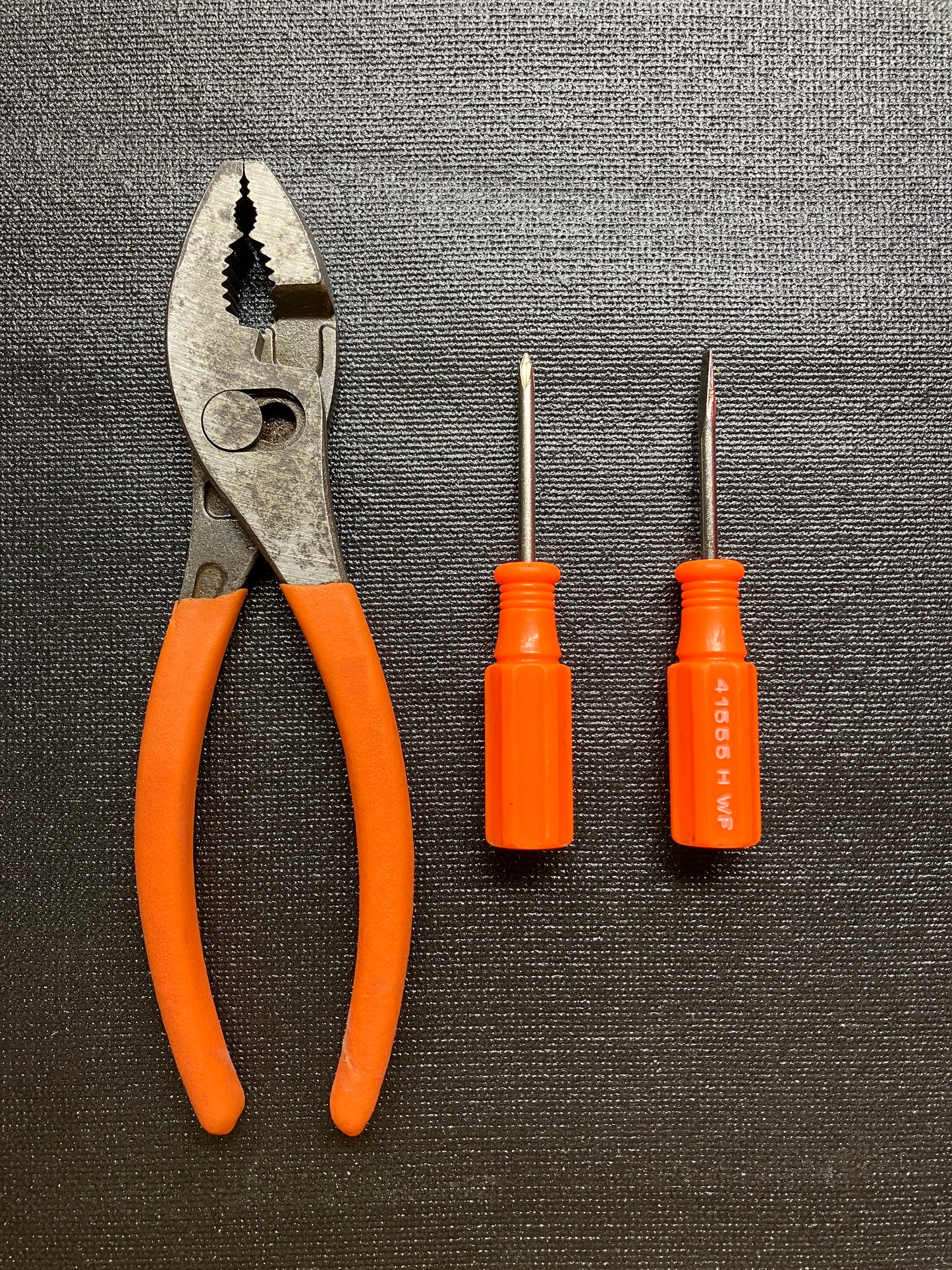 Vintage Craftsman Orange Slip Joint Pliers and Micro Screwdrivers (2)