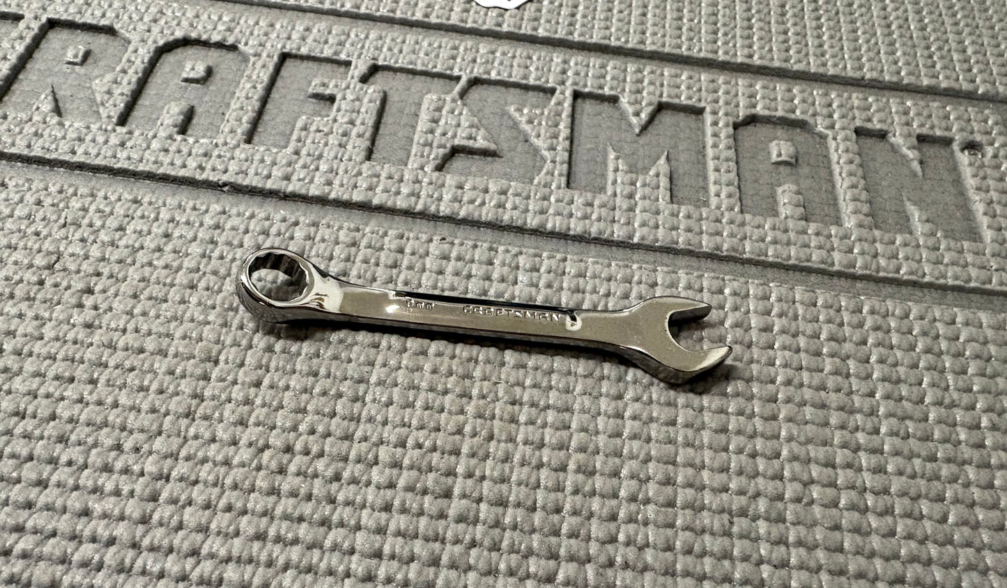 Vintage Craftsman Professional 9mm Stubby Combination Wrench 44112 -VV- USA
