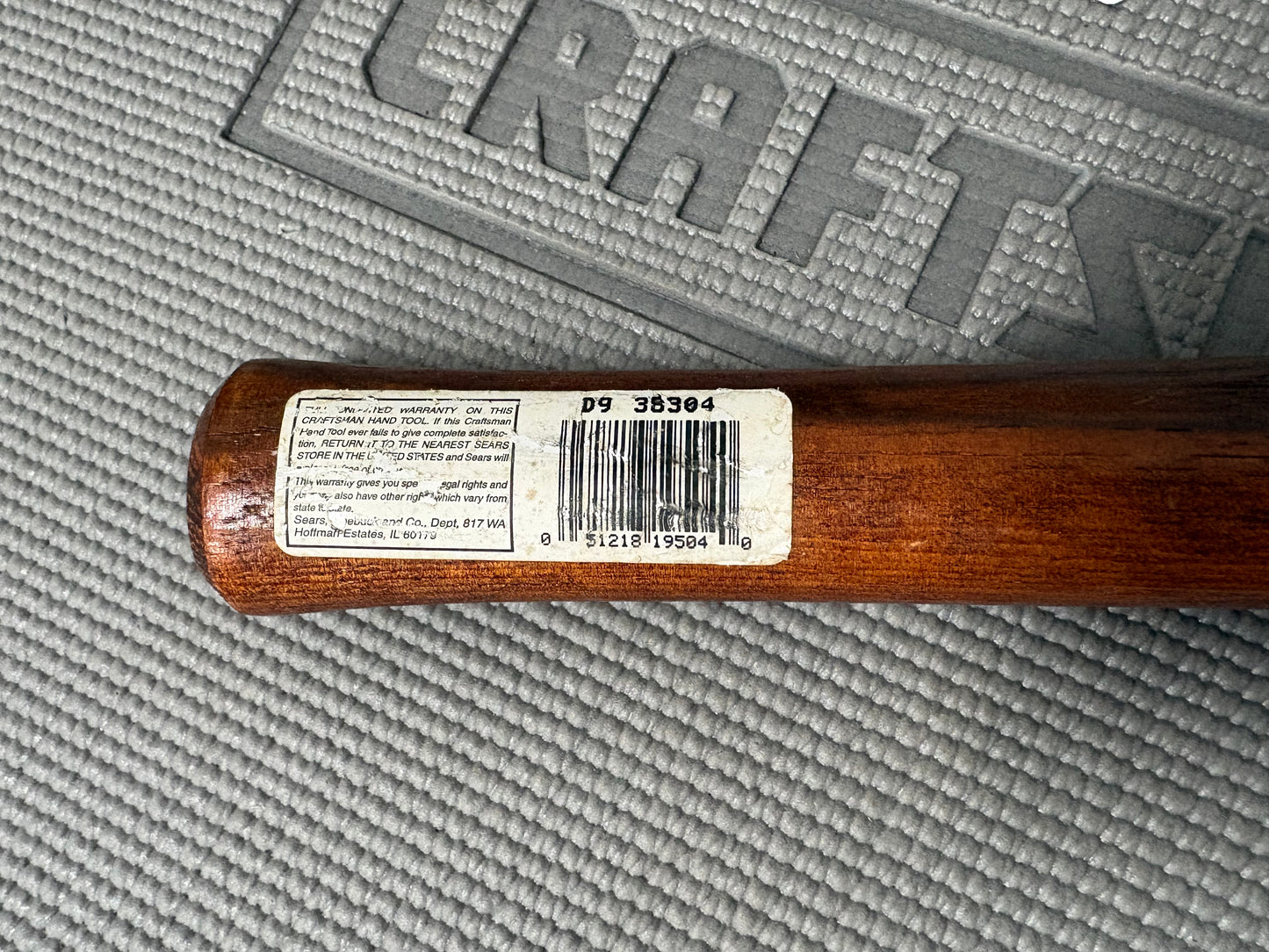 NOS Sears Craftsman USA Huge Double Ended Rubber Head Mallet 24 Oz Hammer 38304