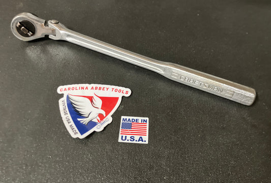 Vintage Craftsman Flex Head RHFT 3/8" Drive Ratchet 42792 -VV- USA Rare