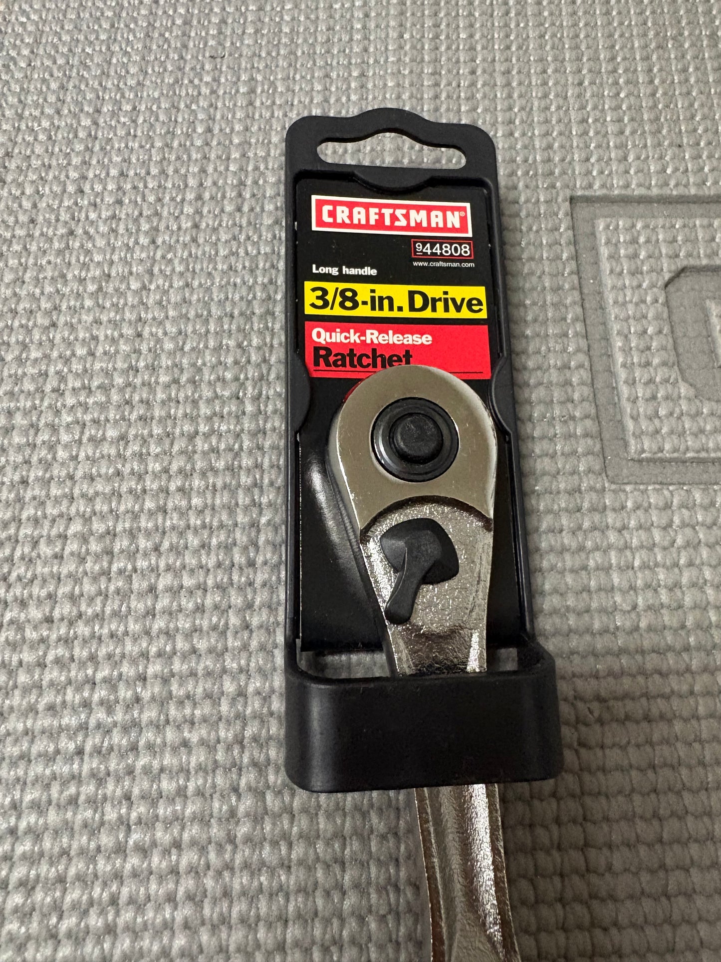 NOS Sears Craftsman USA 3/8” Drive Quick Release Ratchet 44808 Long Handle