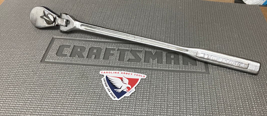 Vintage Craftsman 1/2” Drive Butterfly Selector Flex Head Ratchet =V= USA