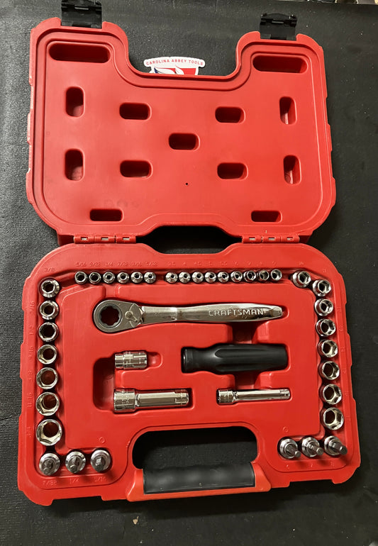 Craftsman 41pc Max Axess Socket Set 41484 with 6pt Sockets, Hex Sockets, & Ratchet 29308