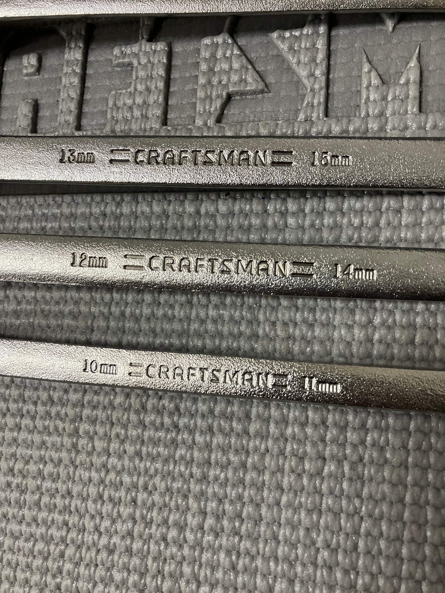 NOS Vintage Craftsman 7pc Satin Deep Offset Box End Wrench Set 44328 -VA- USA