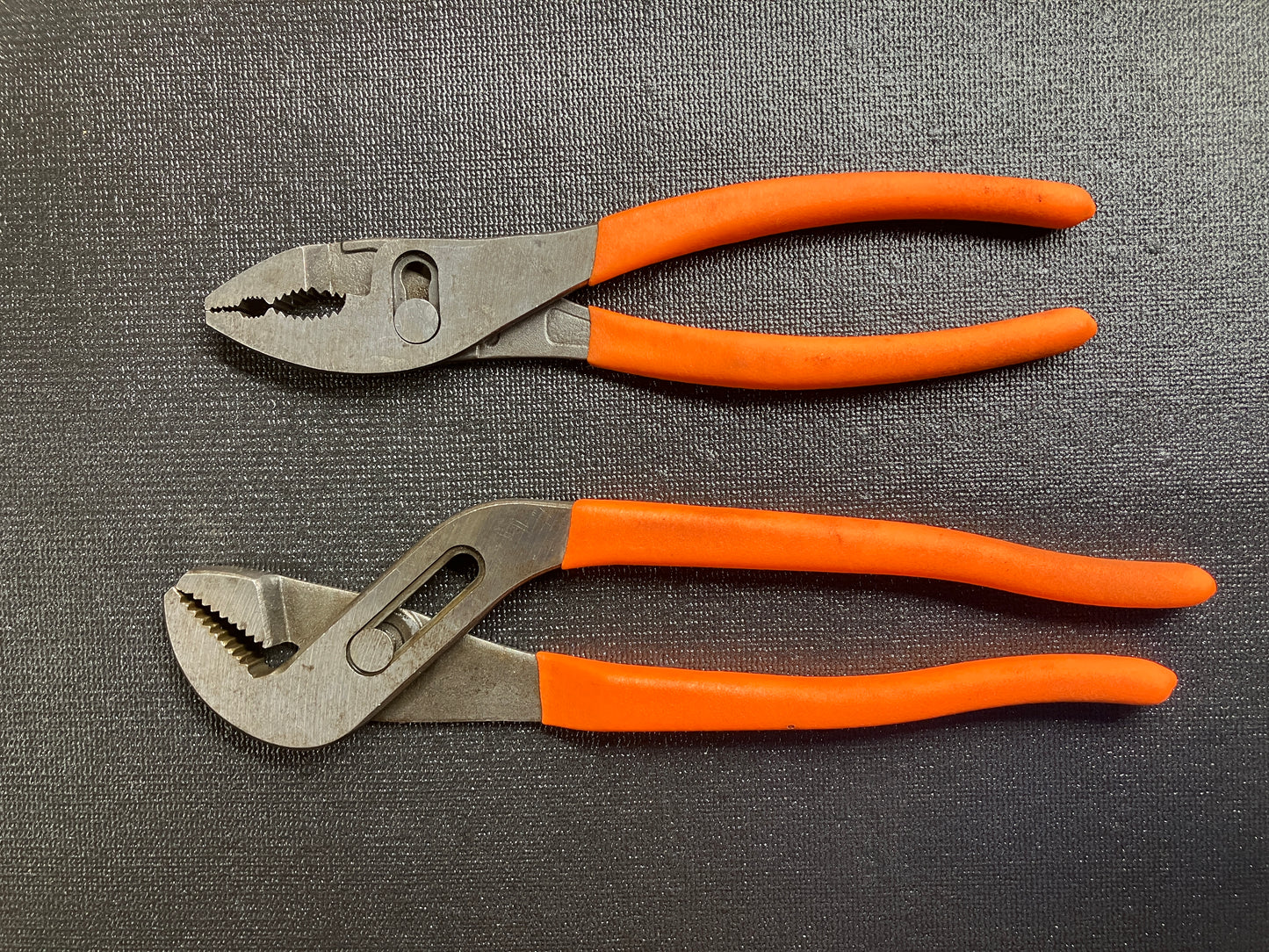 Craftsman 2pc Neon Orange Pliers Hi Viz High Visibility 45381 45379 WF USA