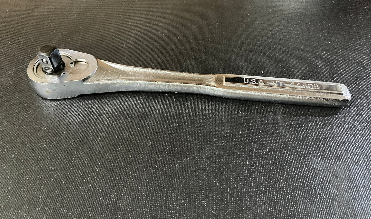 Vintage Craftsman 1/2'' Drive Quick Release Ratchet -VT - 44809 USA