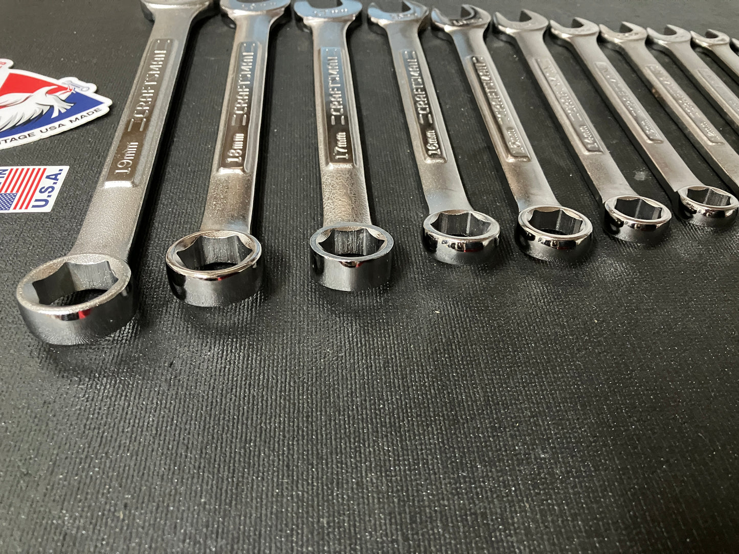 Vintage Craftsman 14pc Metric 6 Point Combination Wrench Set 6mm - 19mm -VA- USA
