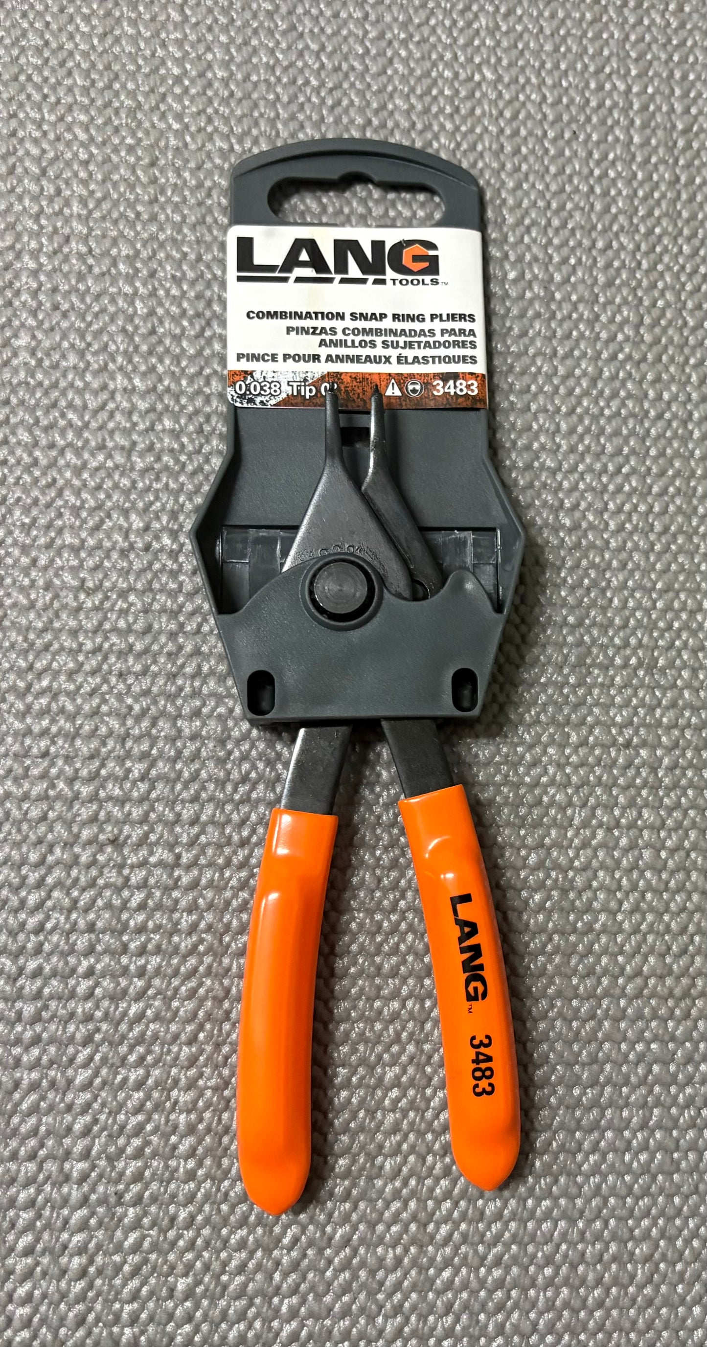 Lang Tools .038" Snap Ring Pliers 3483 USA