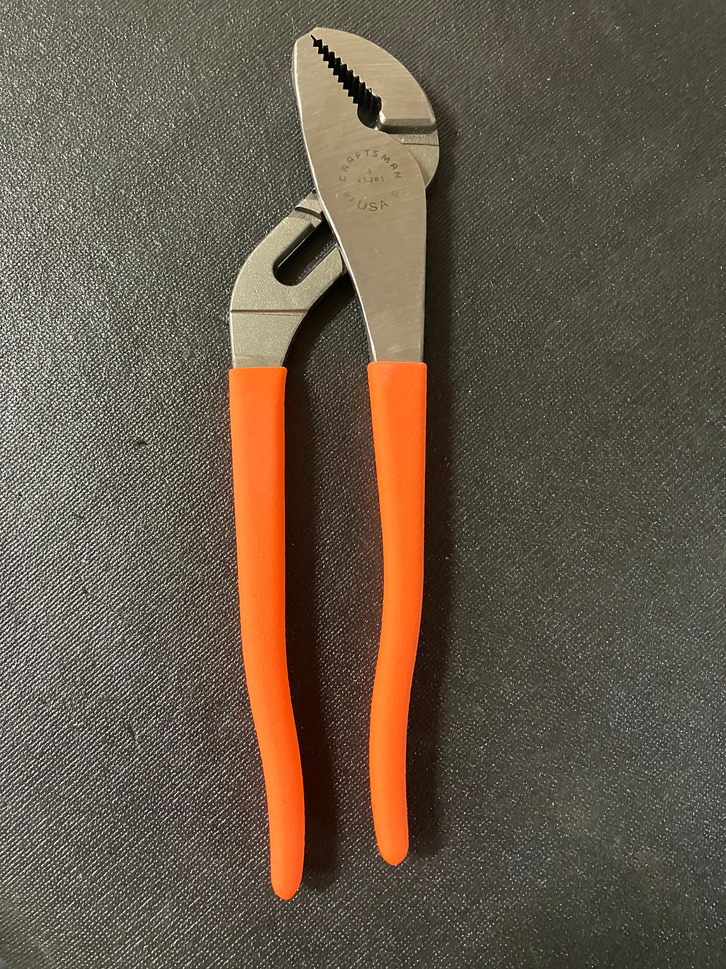 NOS Vintage Craftsman 5pc Orange Hi Viz Plier Set 45316 WF USA