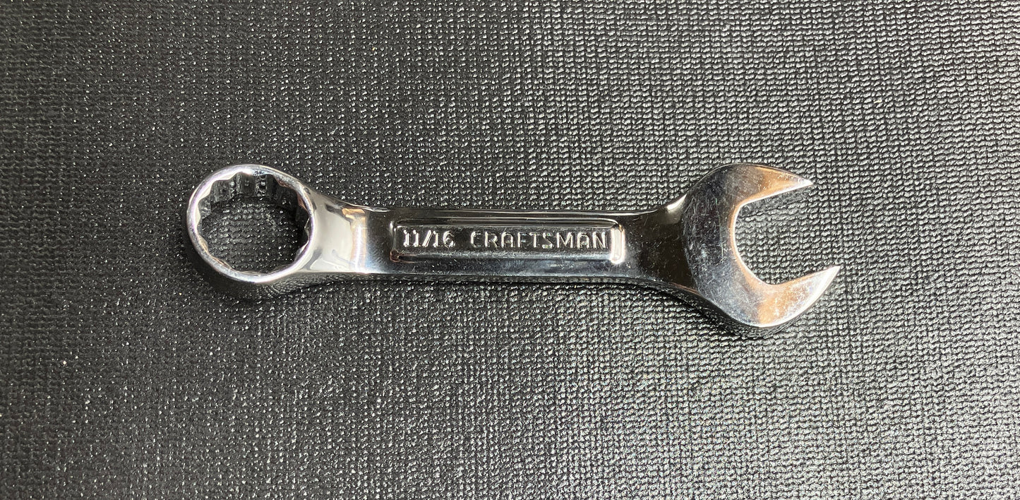 Craftsman Professional 11/16" 12 Point Stubby Combination Wrench 44108 -VV- USA