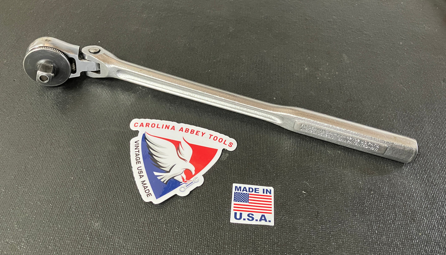 Vintage Craftsman Flex Head RHFT 3/8" Drive Ratchet 42792 -VV- USA Rare