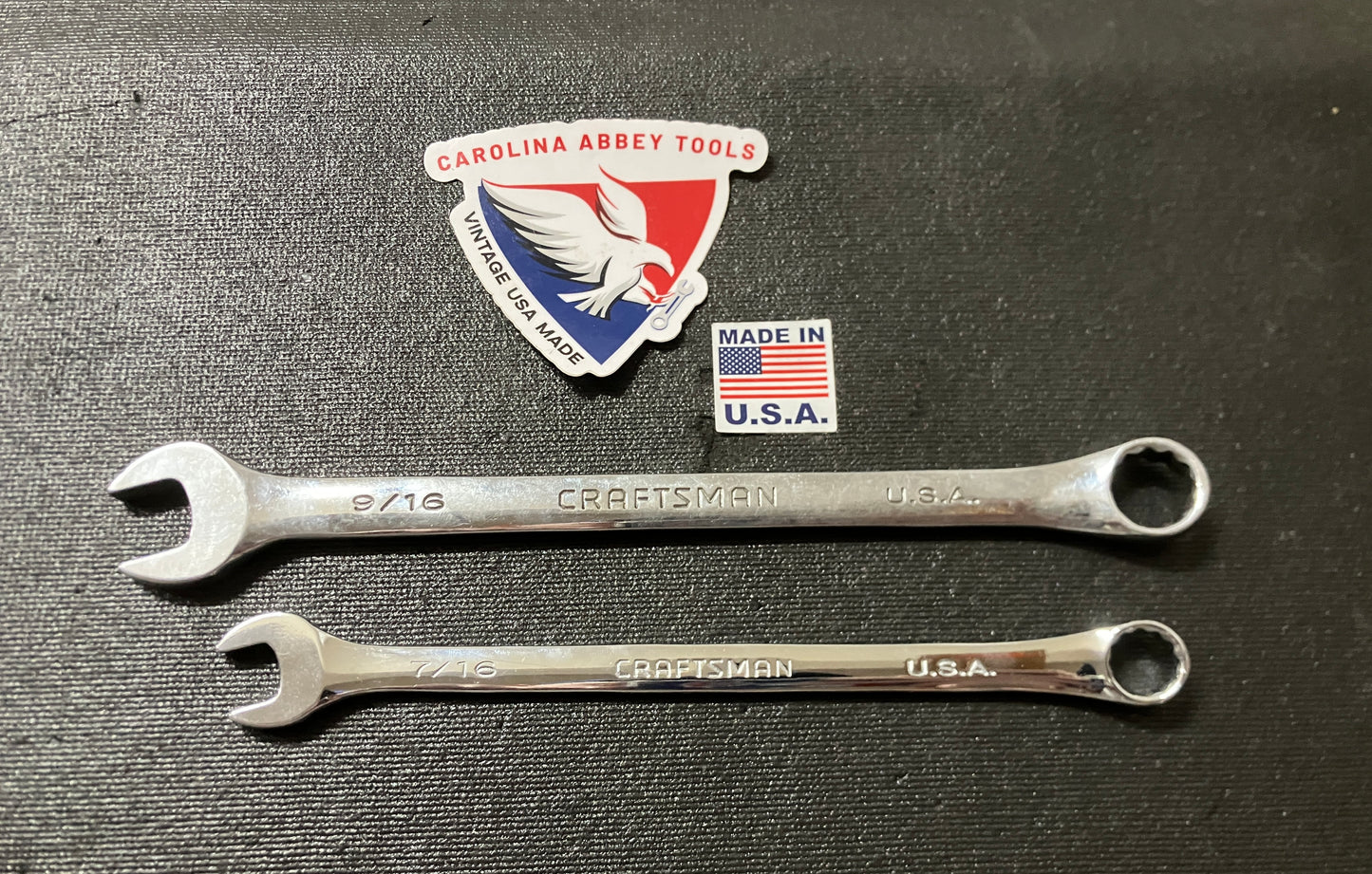 Vintage Craftsman Professional 2pc SAE Wrench Bundle USA