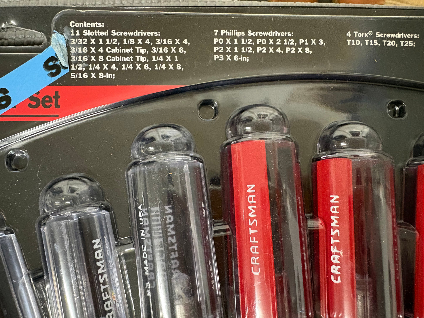 NOS Sears Craftsman Huge 26 Pc Screwdriver Set 47158 WF USA Rare Package